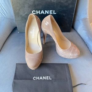 Chanel suede heels